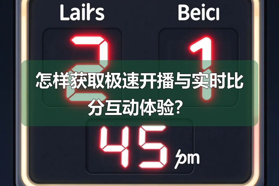 怎样获取极速开播与实时比分互动体验？